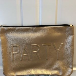 Large Gold makeup Pouch !
